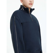 LeMieux Pullover Young Rider Kate Quarter Zip Navy
