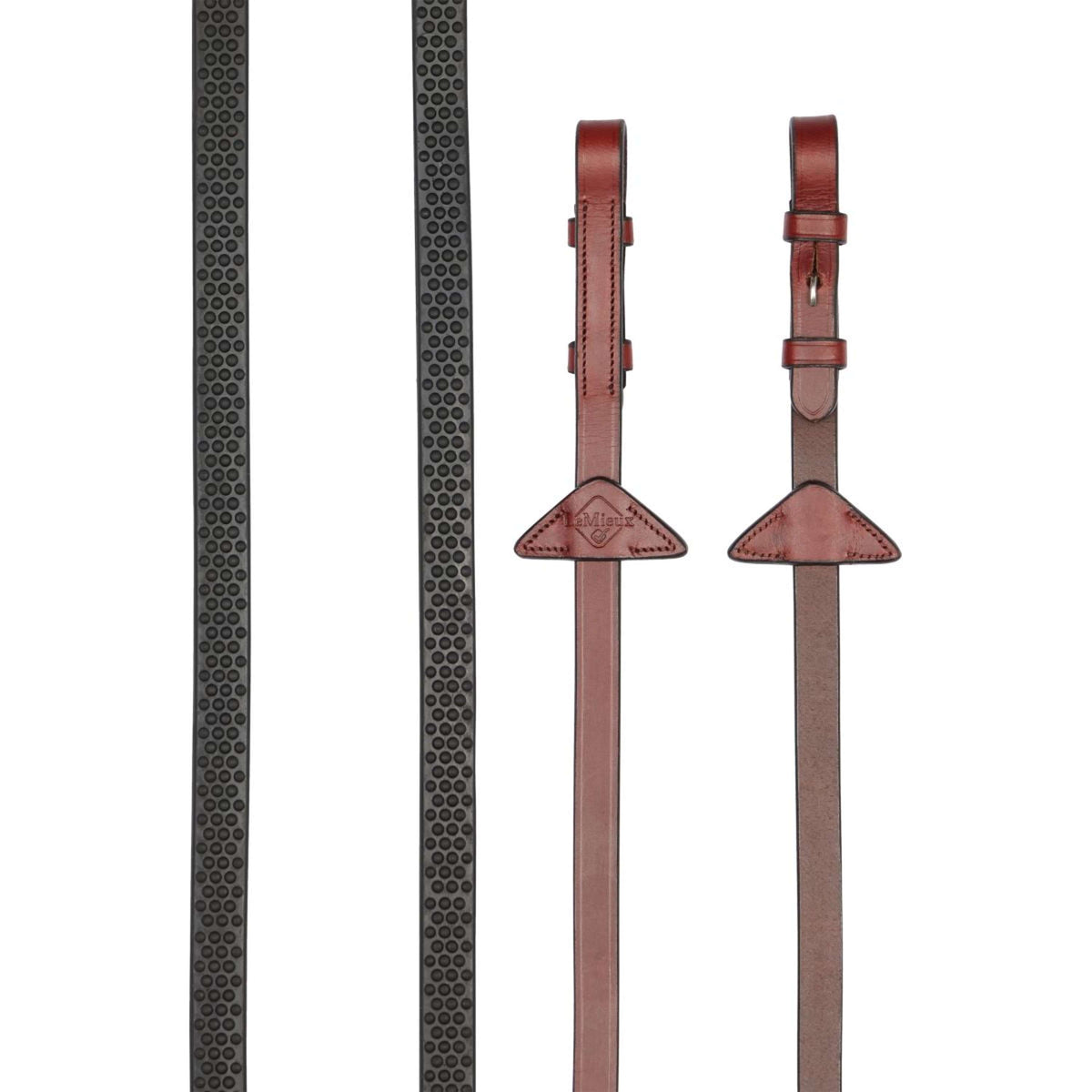 LeMieux Zügel Soft Rubber Kastanie