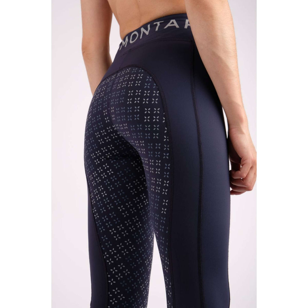 Montar Reitleggings Selena Pull On Junior Full Grip Navy