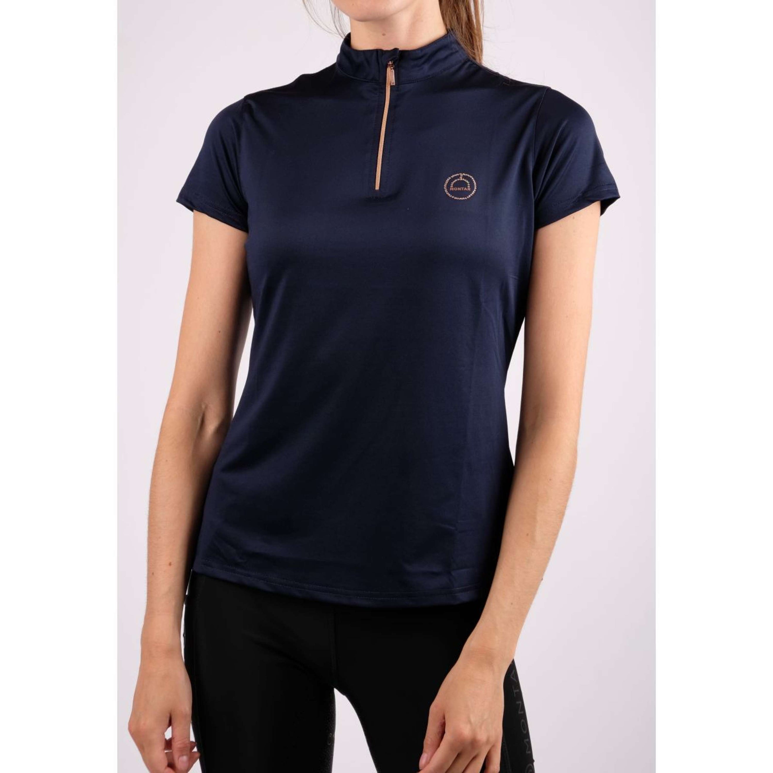 Montar Poloshirt Everly Rosegold Junior Navy