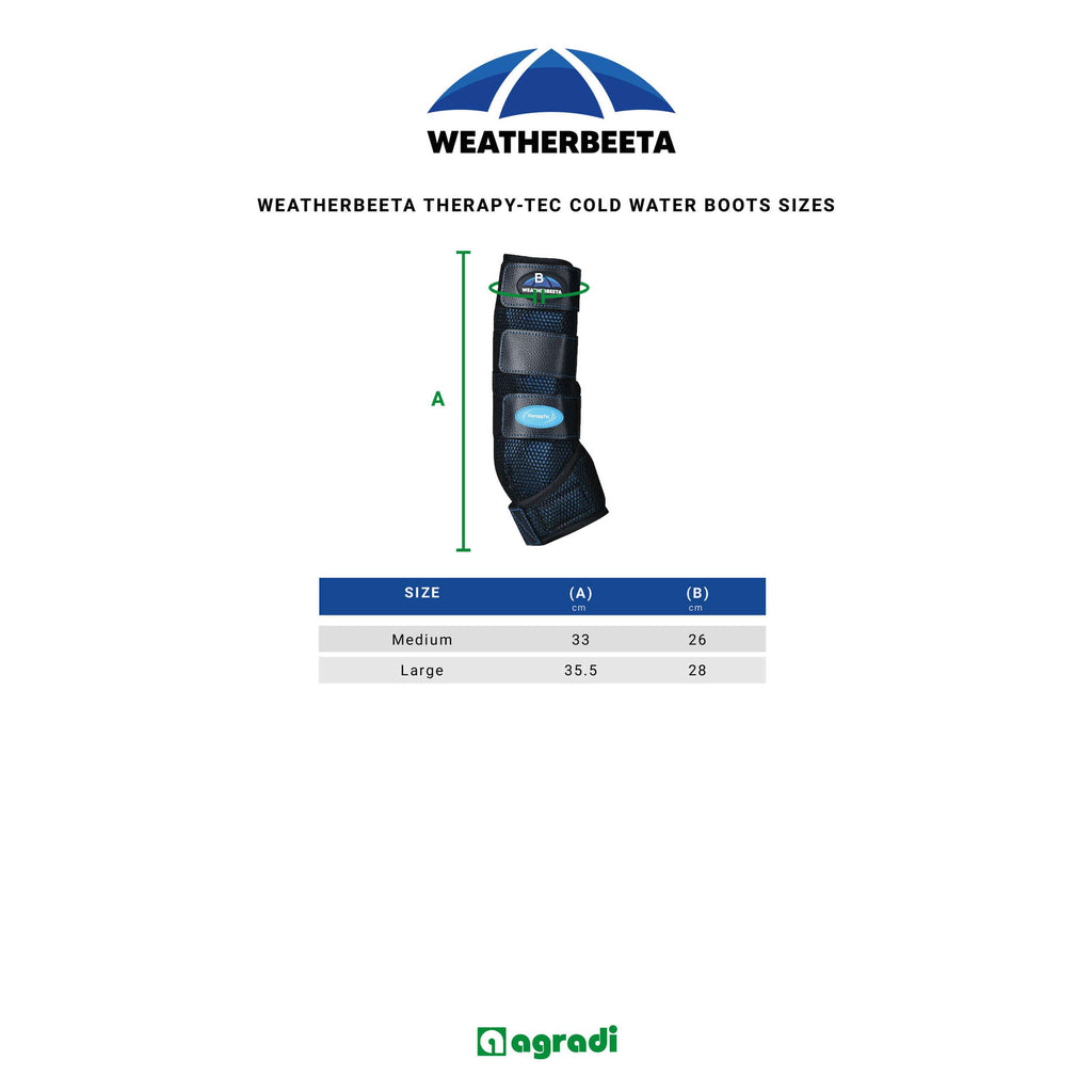 WeatherBeeta Ice Boots Therapy-Tec Cold Water Schwarz/Blau