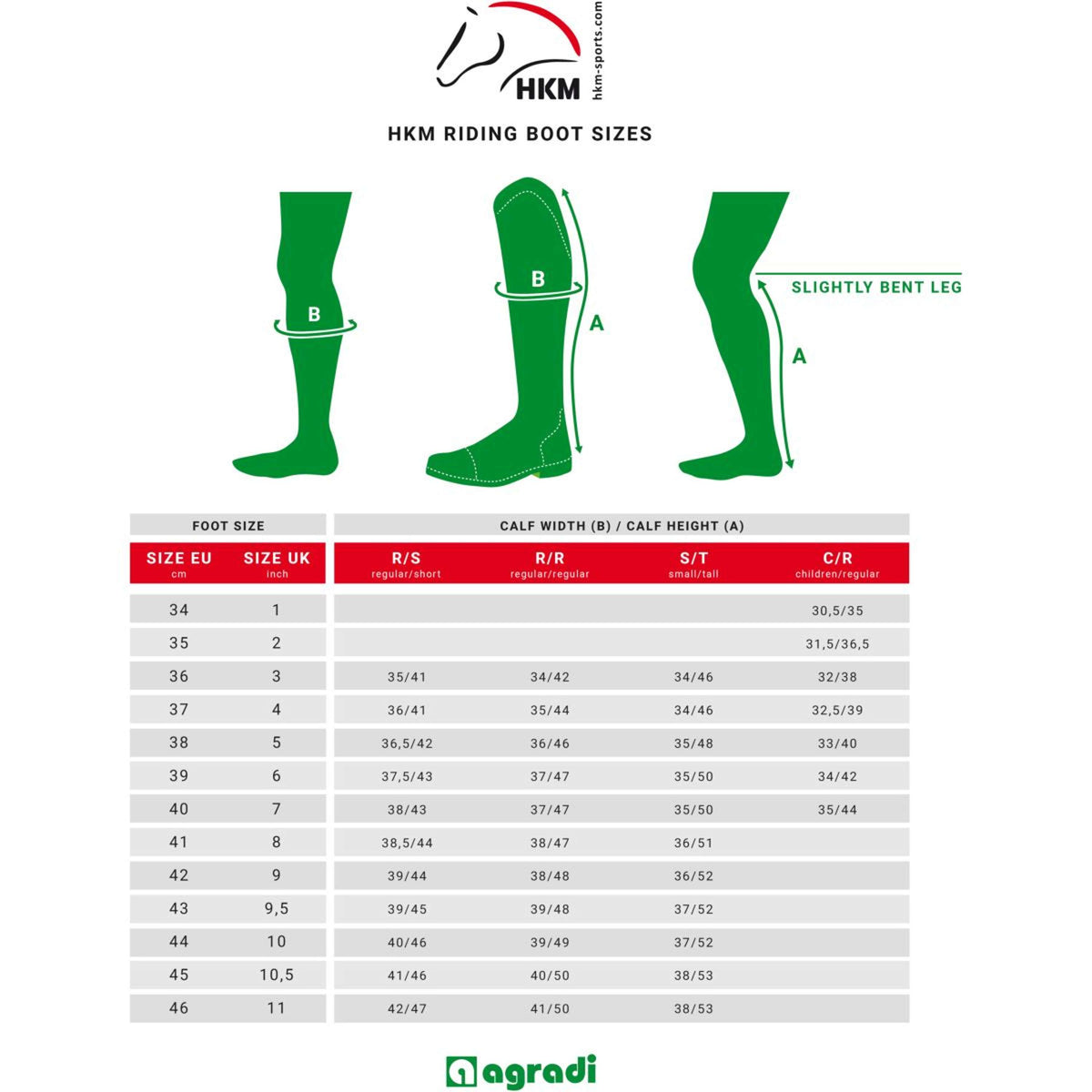 HKM Reitstiefel Sevilla Small/Tall Schwarz