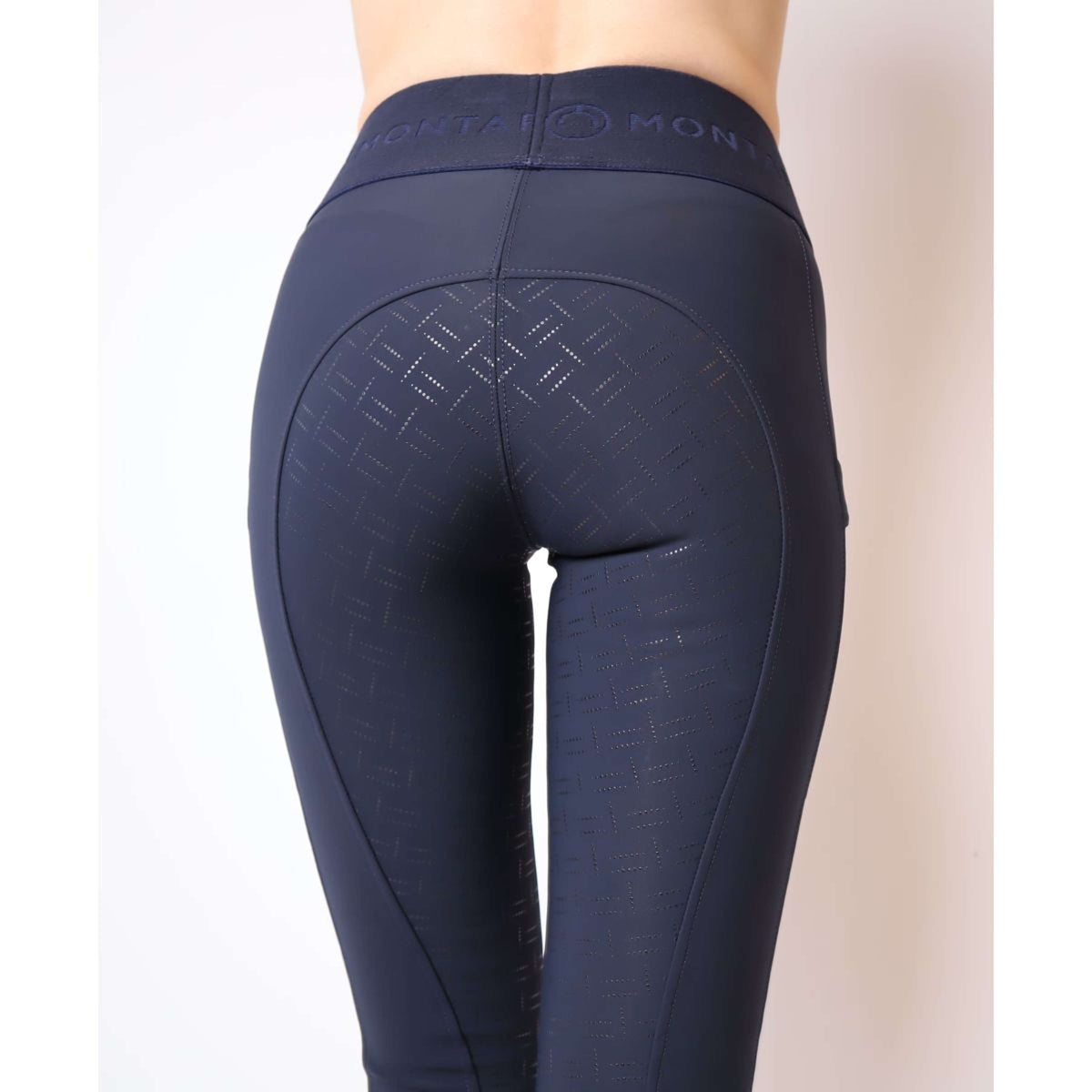 Montar Reitleggings Alessia Wide Logo Dark Navy