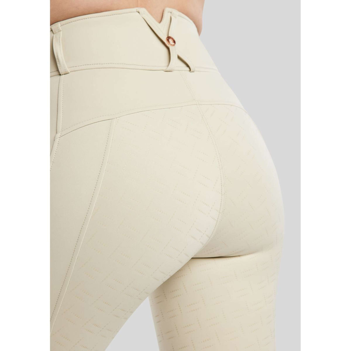 Montar Reitleggings MoGlenda Full Grip Warm Light Grey