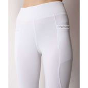 Montar Reitleggings Crystal Pull On Full Grip Weiß