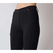 Montar Reitleggings Rosegold Logo Junior Schwarz