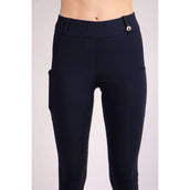 Montar Reitleggings Rosegold Logo Junior Navy