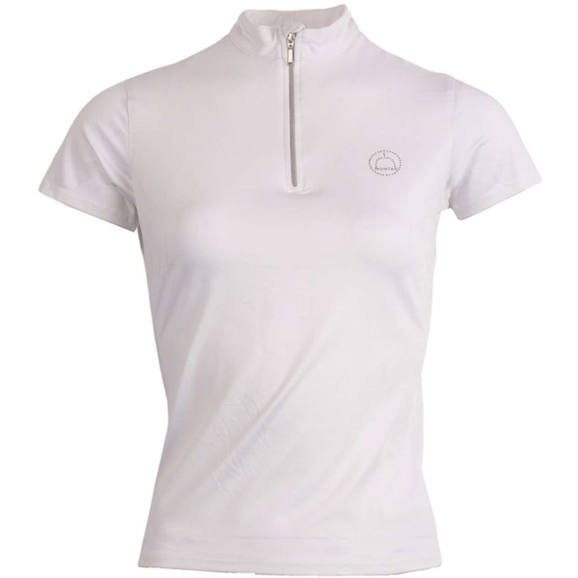 Montar Poloshirt Everly Crystal Logo Weiß Montar Poloshirt Everly Crystal Logo Weiß