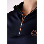 Montar Shirt Everly Rosegold Junior Lange Ärmel Navy