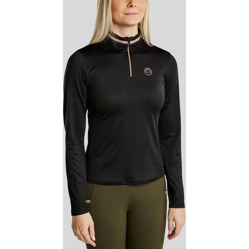 Montar Longsleeve MoGlenda Brushed Schwarz Montar Longsleeve MoGlenda Brushed Schwarz