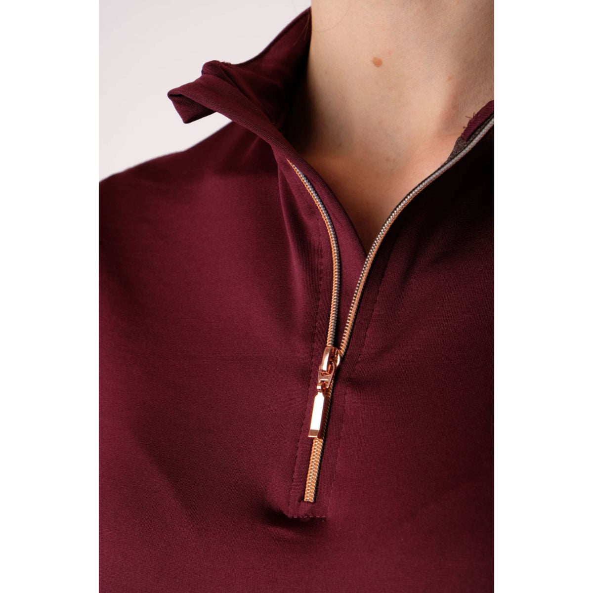 Montar Shirt Everly Rosegold Lange Ärmel Pflaumenfarben