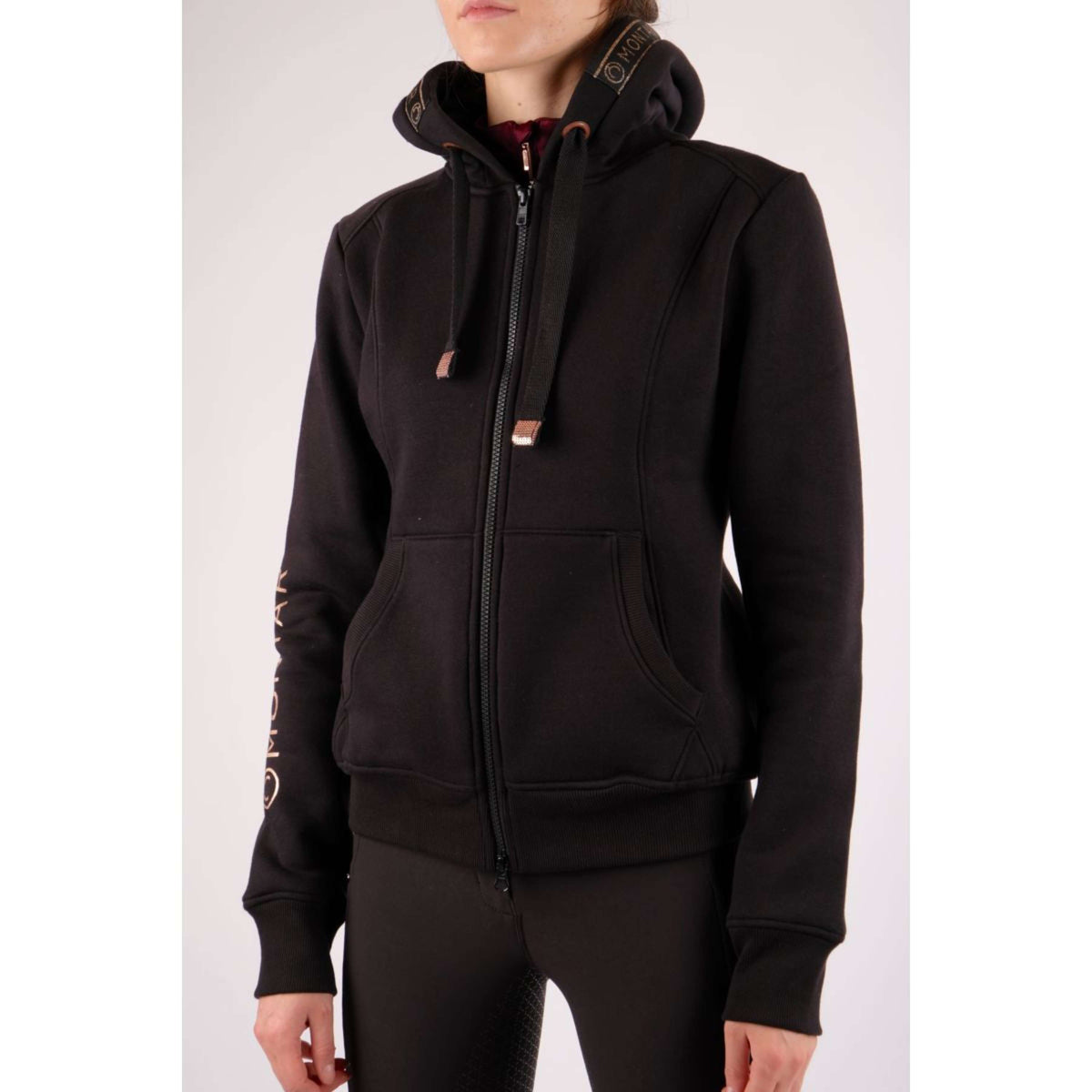 Montar Jacke Macie Rosegold Logo Schwarz