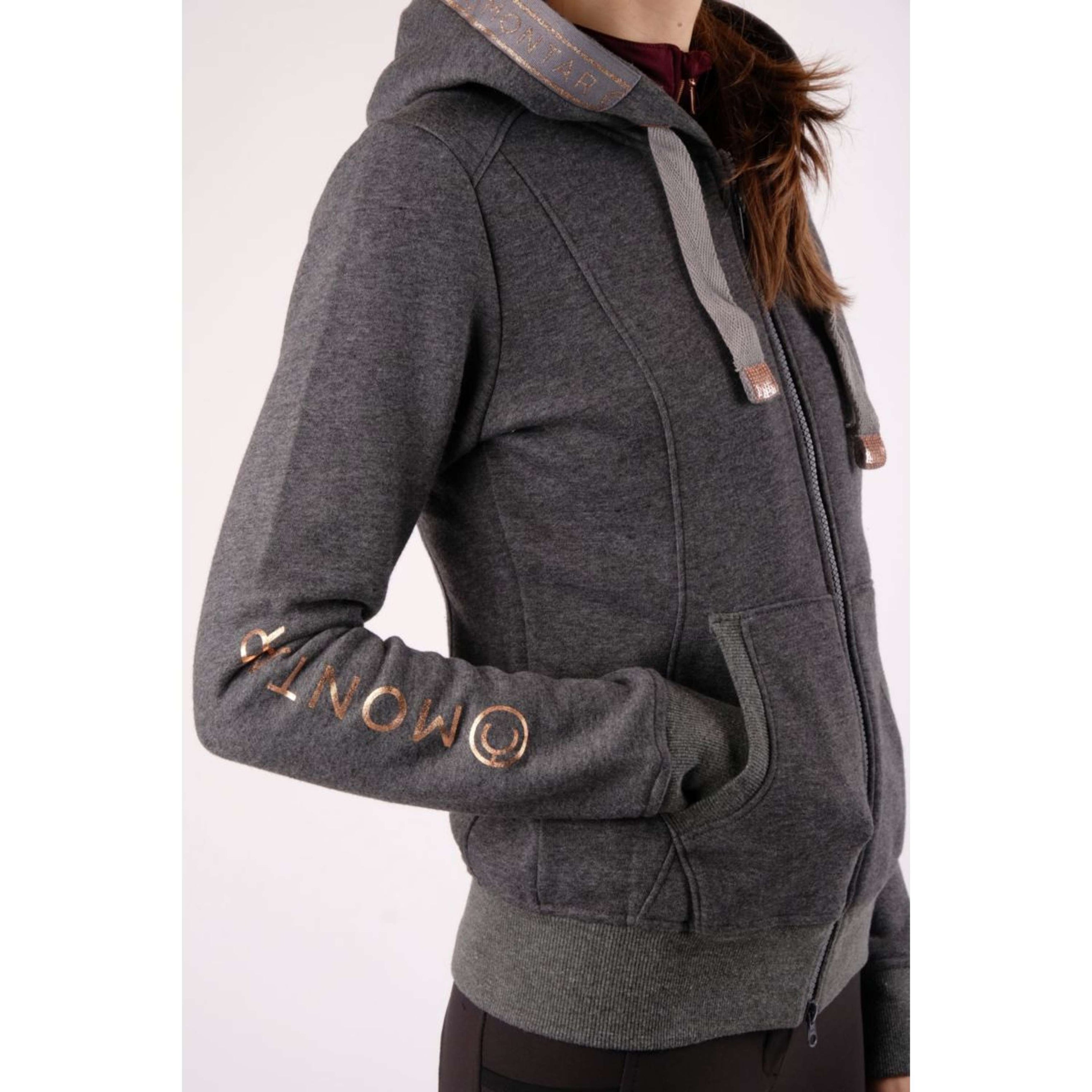 Montar Jacke Macie Rosegold Logo Grau