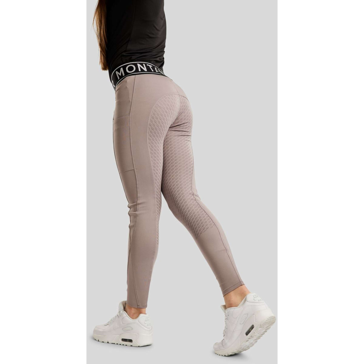 Montar Reitleggings MoSille Full Grip Rose Grey