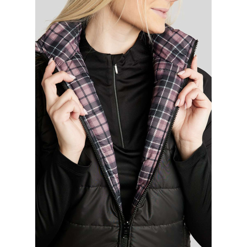 Montar Weste MoCheri Reversible Black Peony