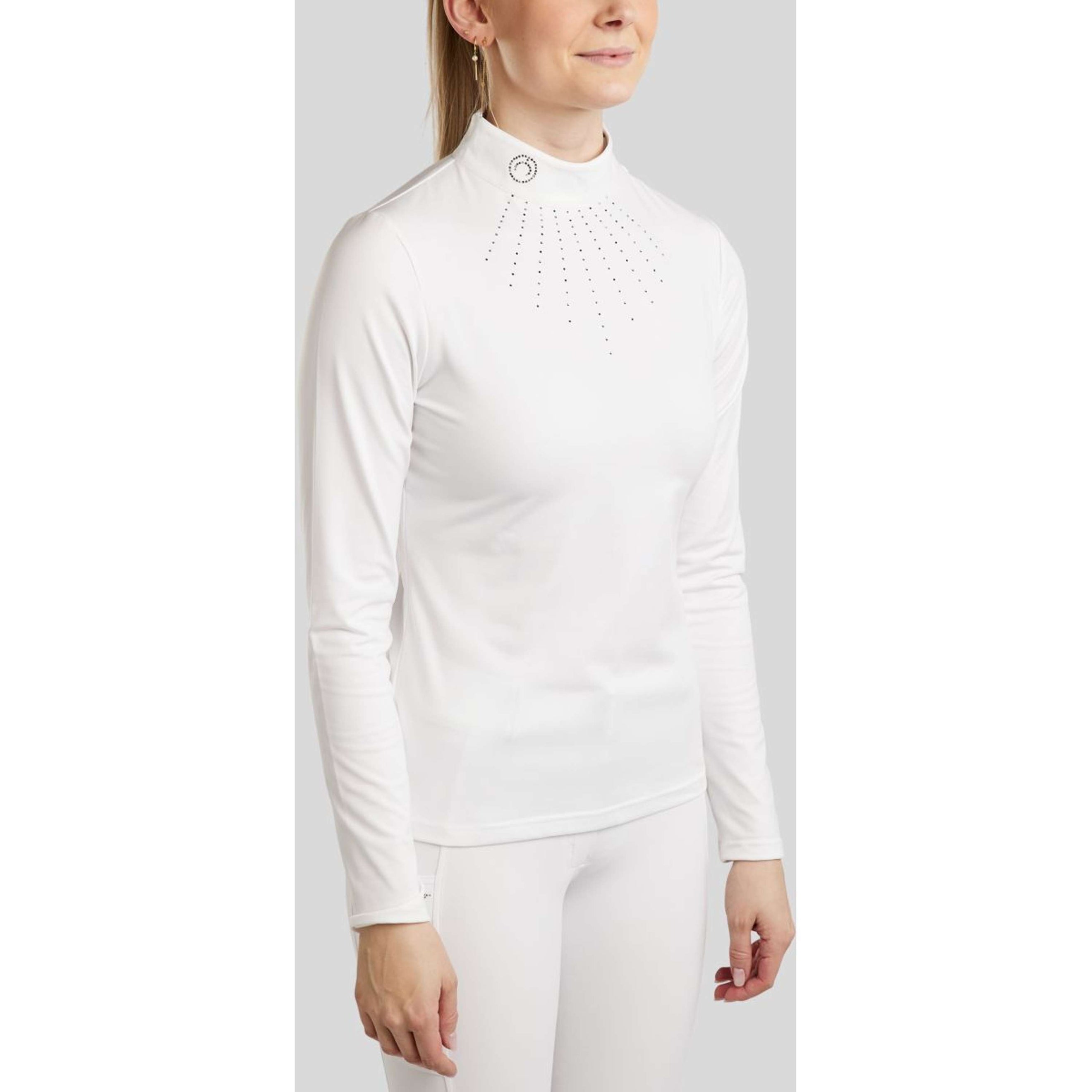 Montar Turniershirt MoEmilia Lange Ärmel Weiß