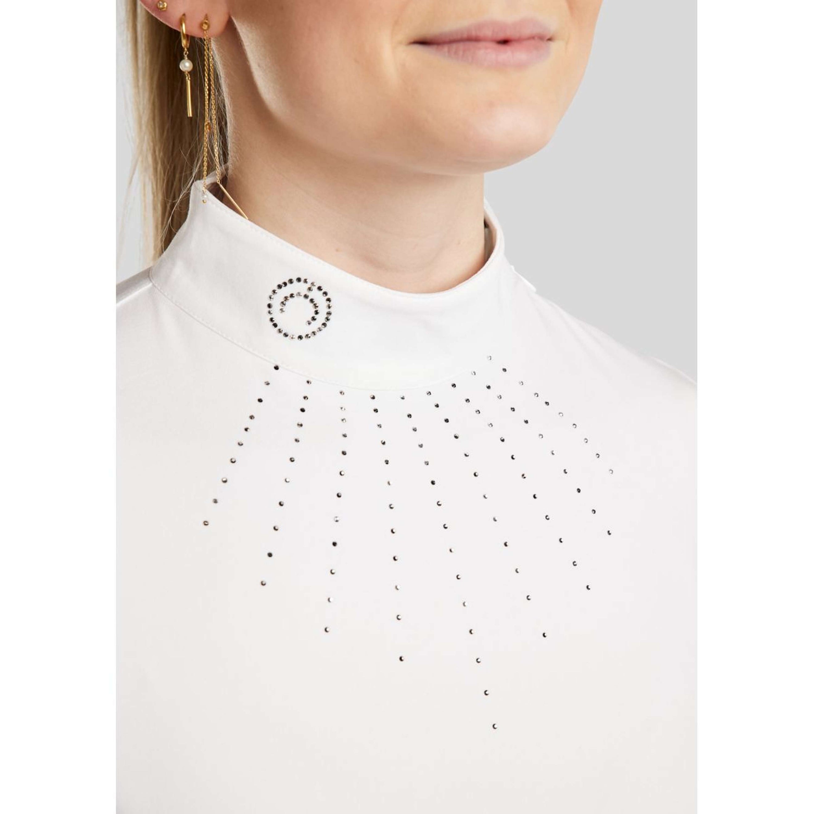 Montar Turniershirt MoEmilia Lange Ärmel Weiß