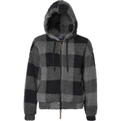 Mountain Horse Jacke Chess Fuzzy Fleece Schwarz/Grau