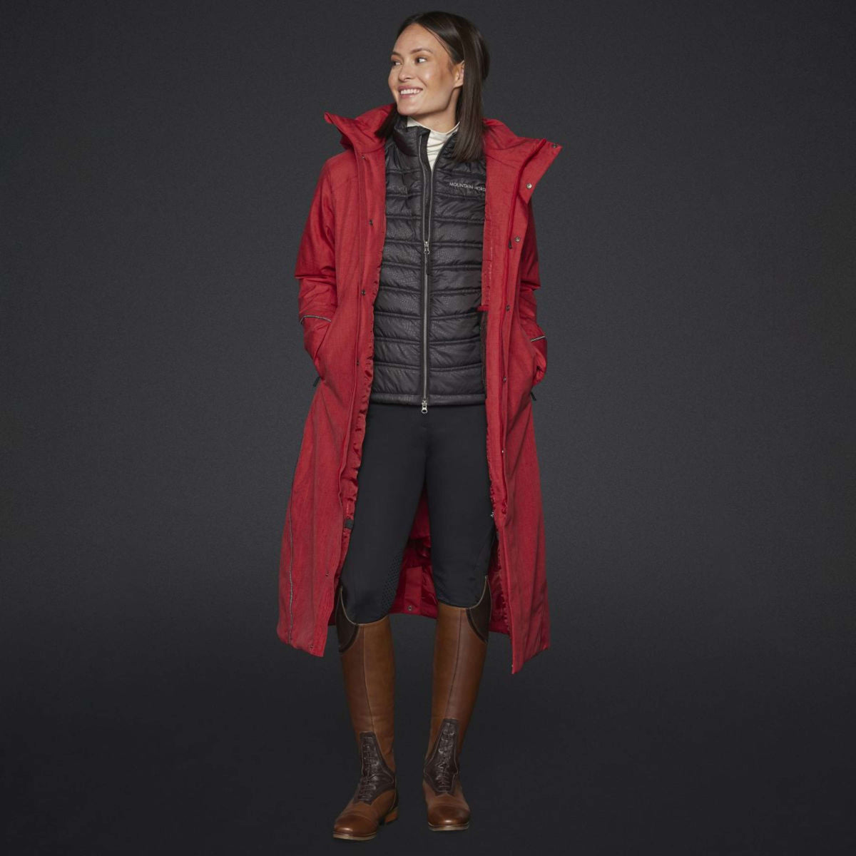 Mountain Horse Jacke Felicia Lang Rot