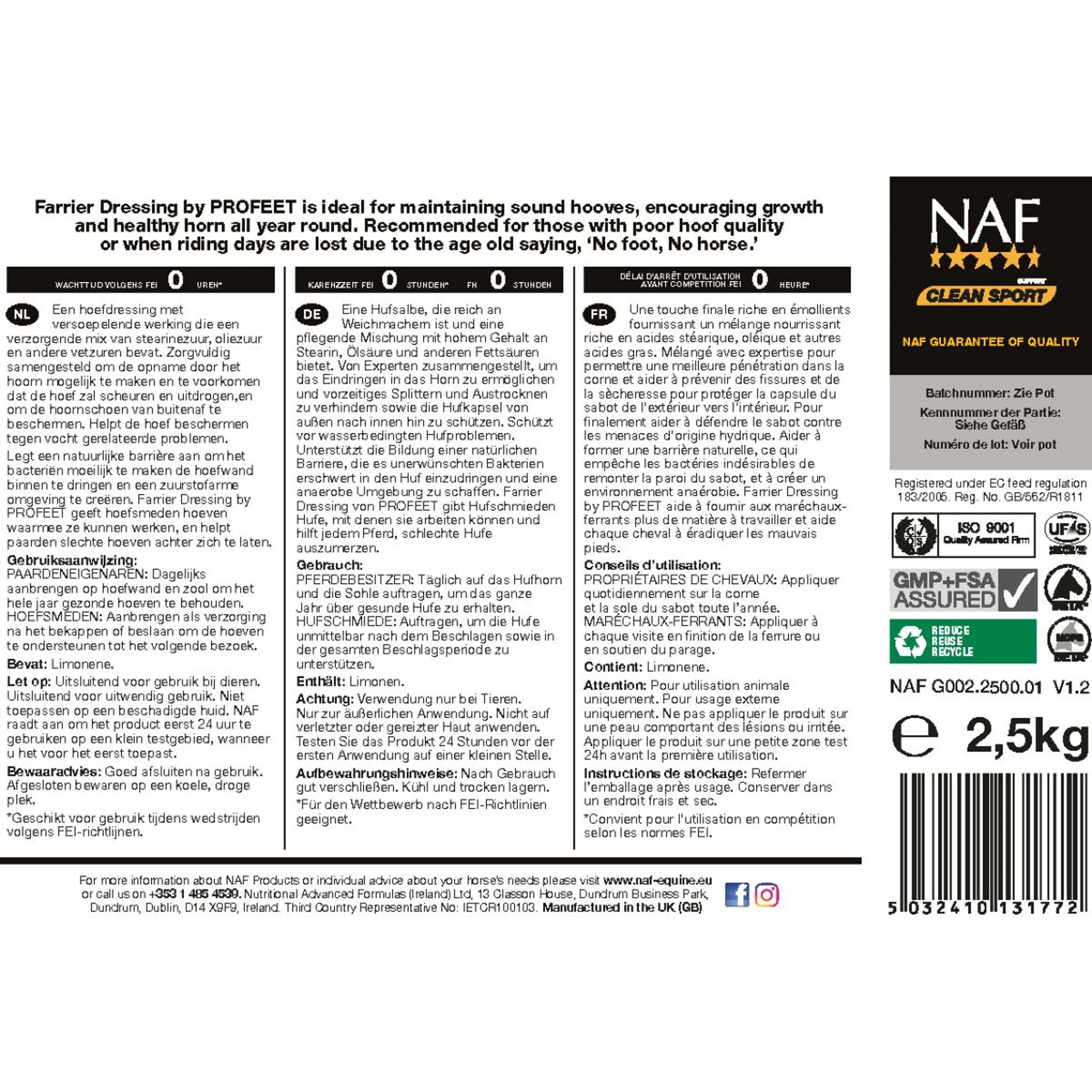 NAF Farrier Hoof Dressing NAF Farrier Hoof Dressing
