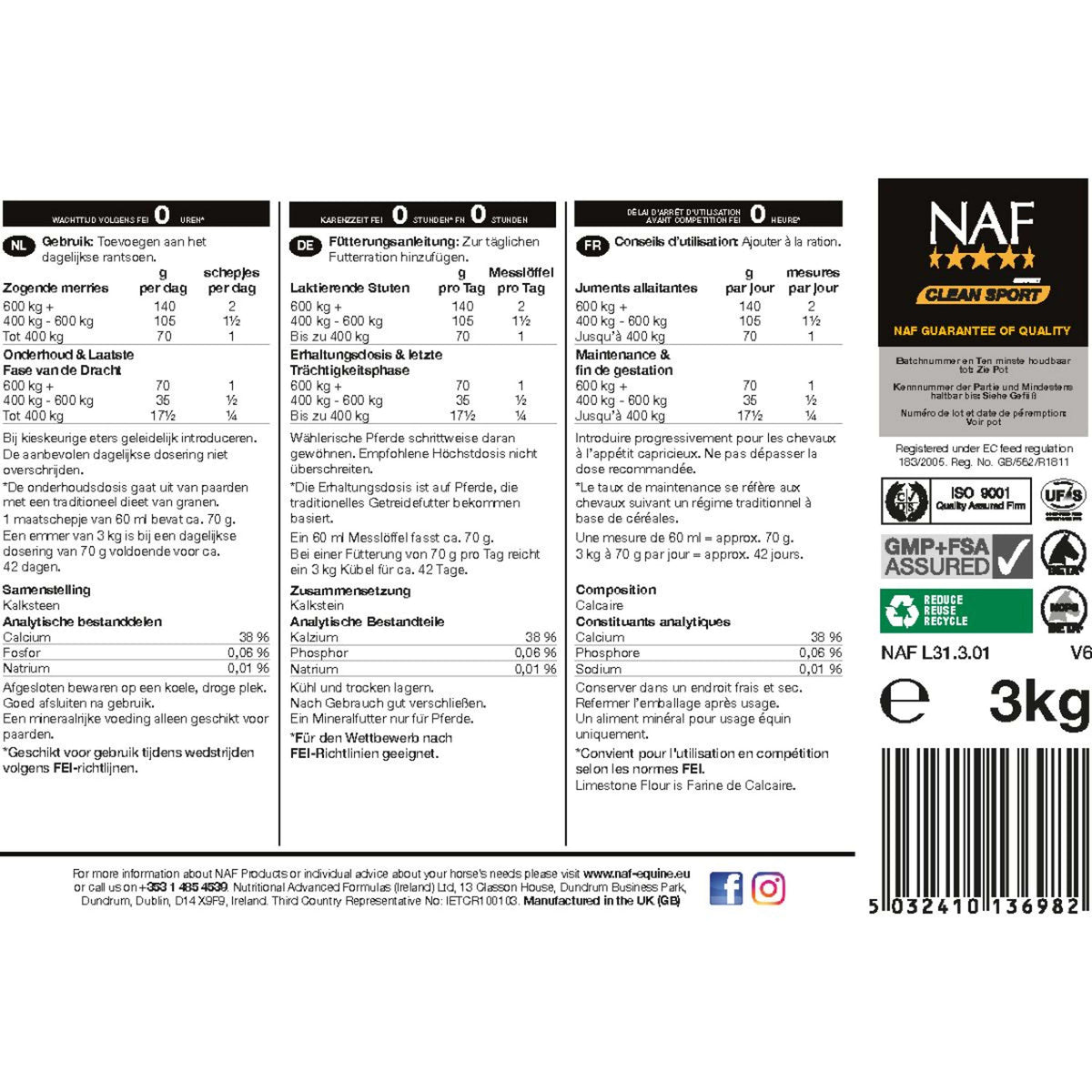 NAF Limestone Flour