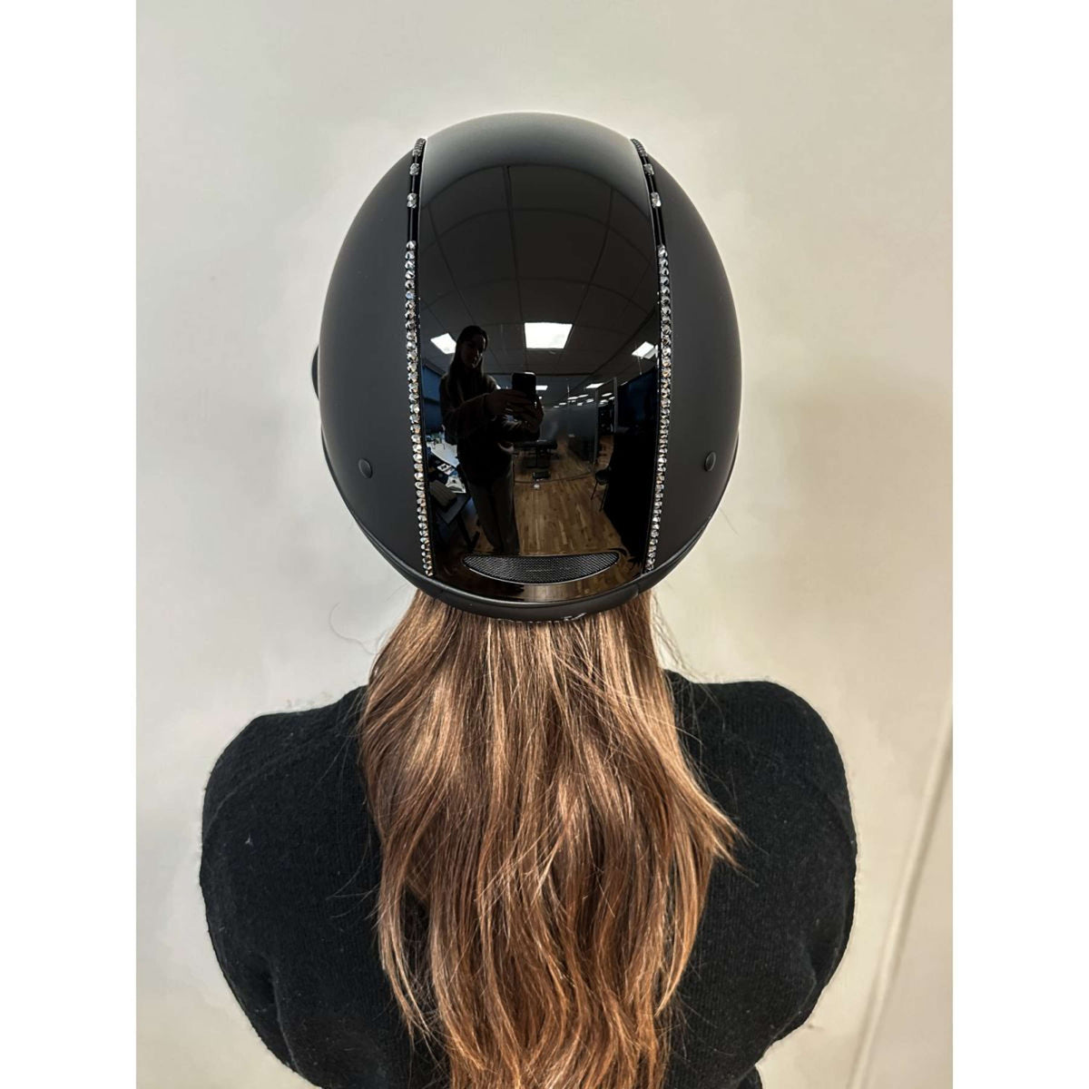 OneK Reithelm Avancé Lux Matt Glossy Top Schwarz