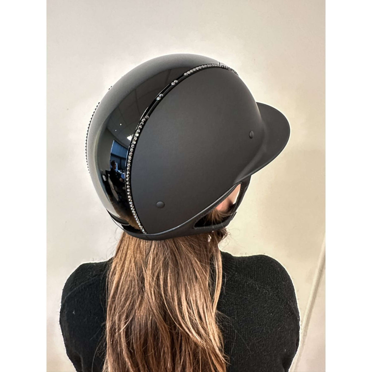 OneK Reithelm Avancé Lux Matt Glossy Top Schwarz