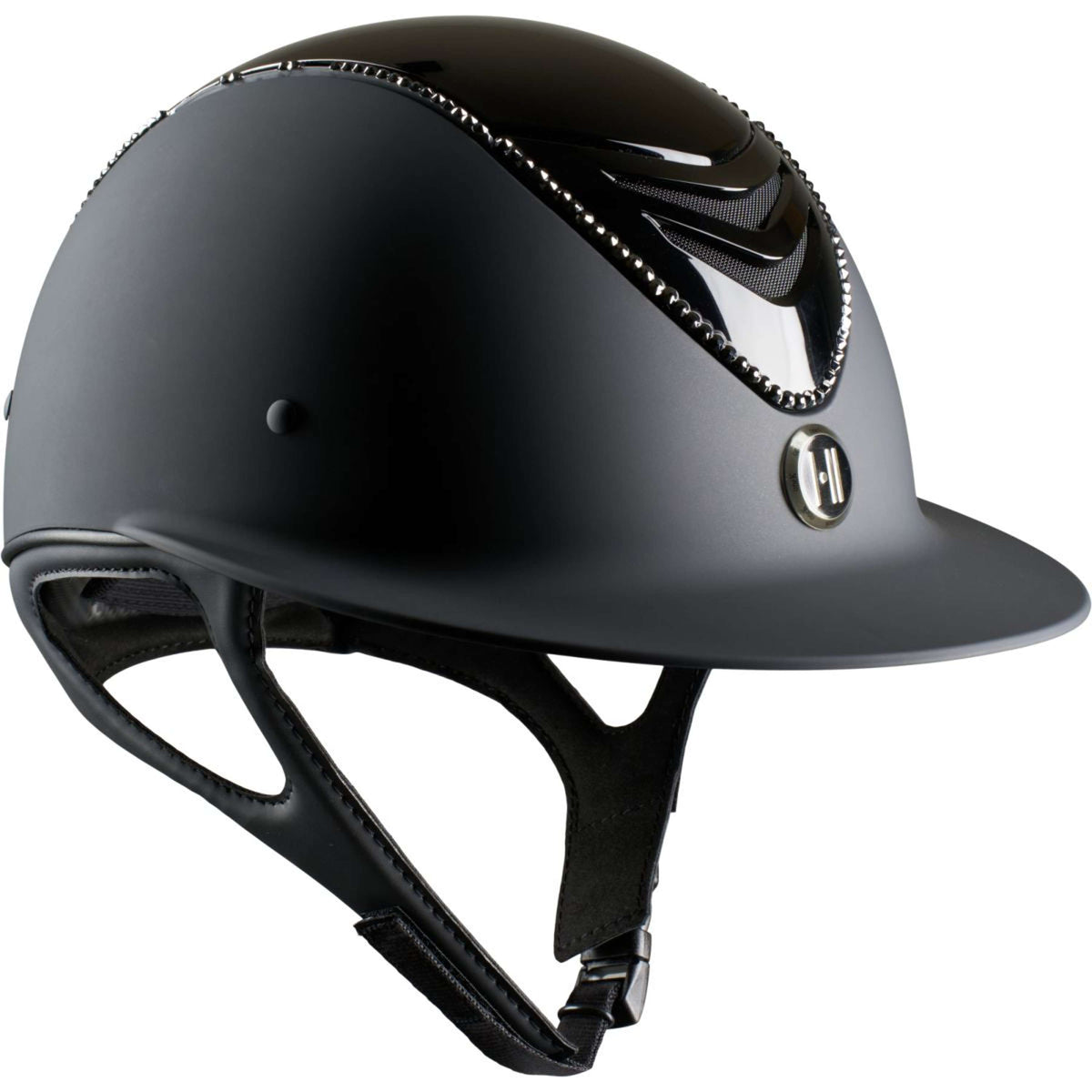 OneK Reithelm Avancé Lux Matt Glossy Top Schwarz