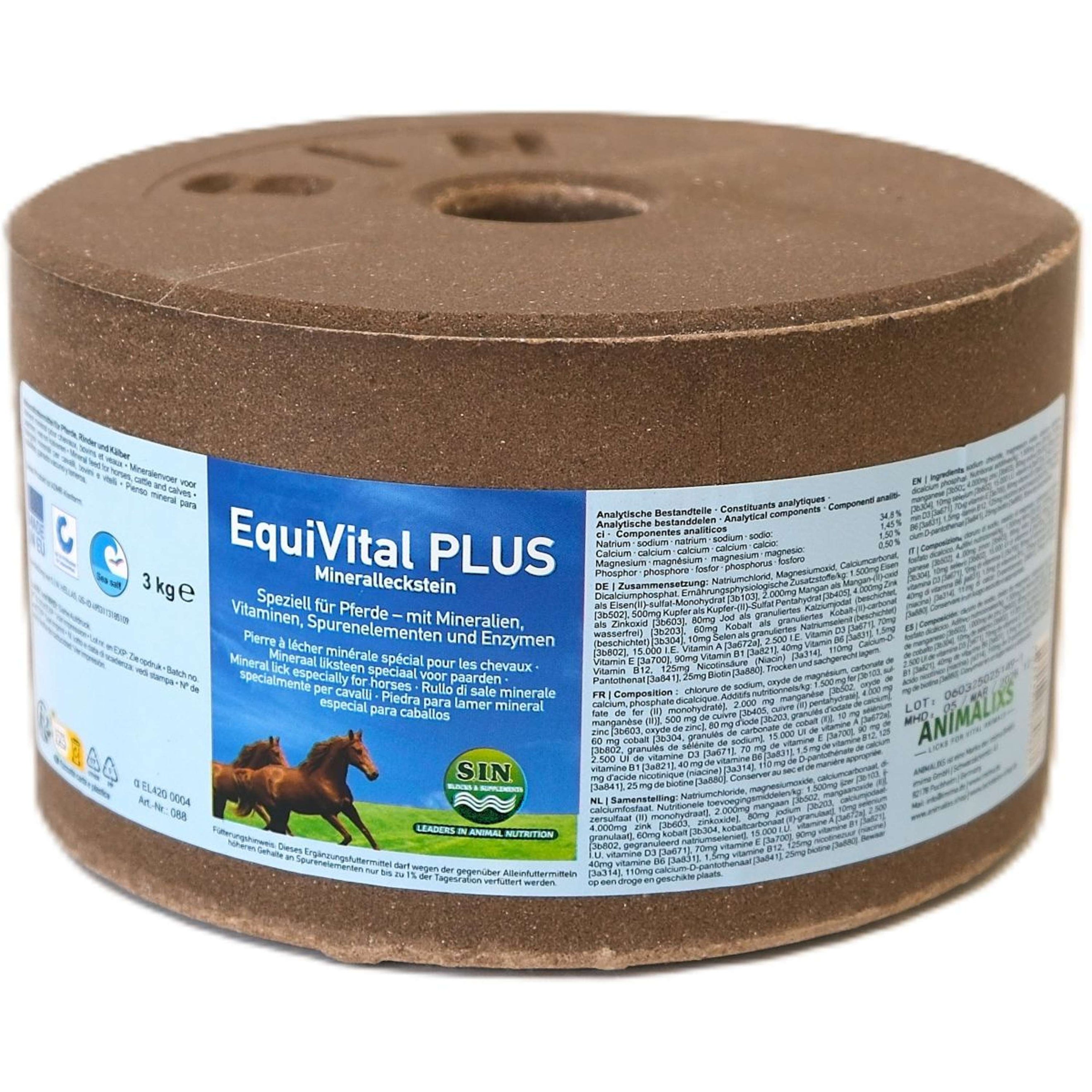 Animalixs Leckstein EquiVital Plus Braun Animalixs Leckstein EquiVital Plus Braun