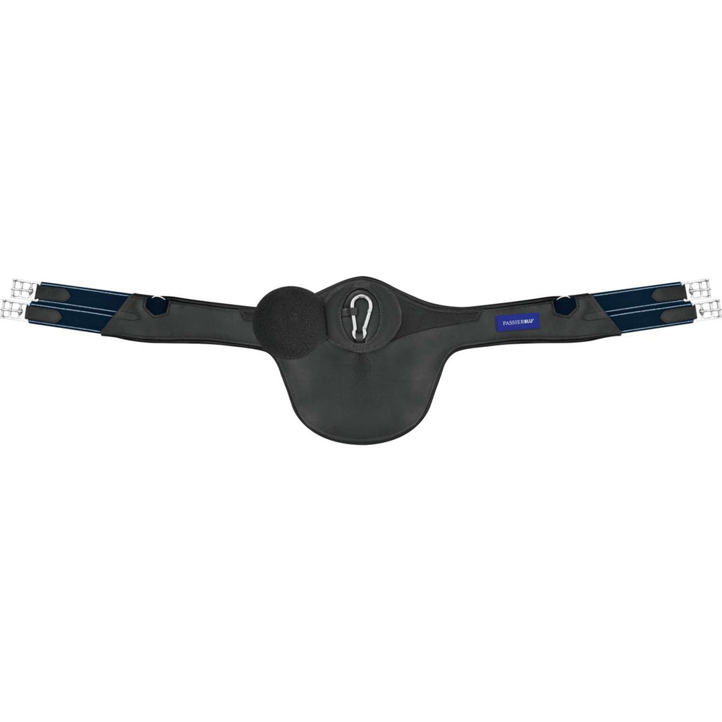 PassierBlu Sattelgurt Protect Leder mit Stollenschutz Schwarz