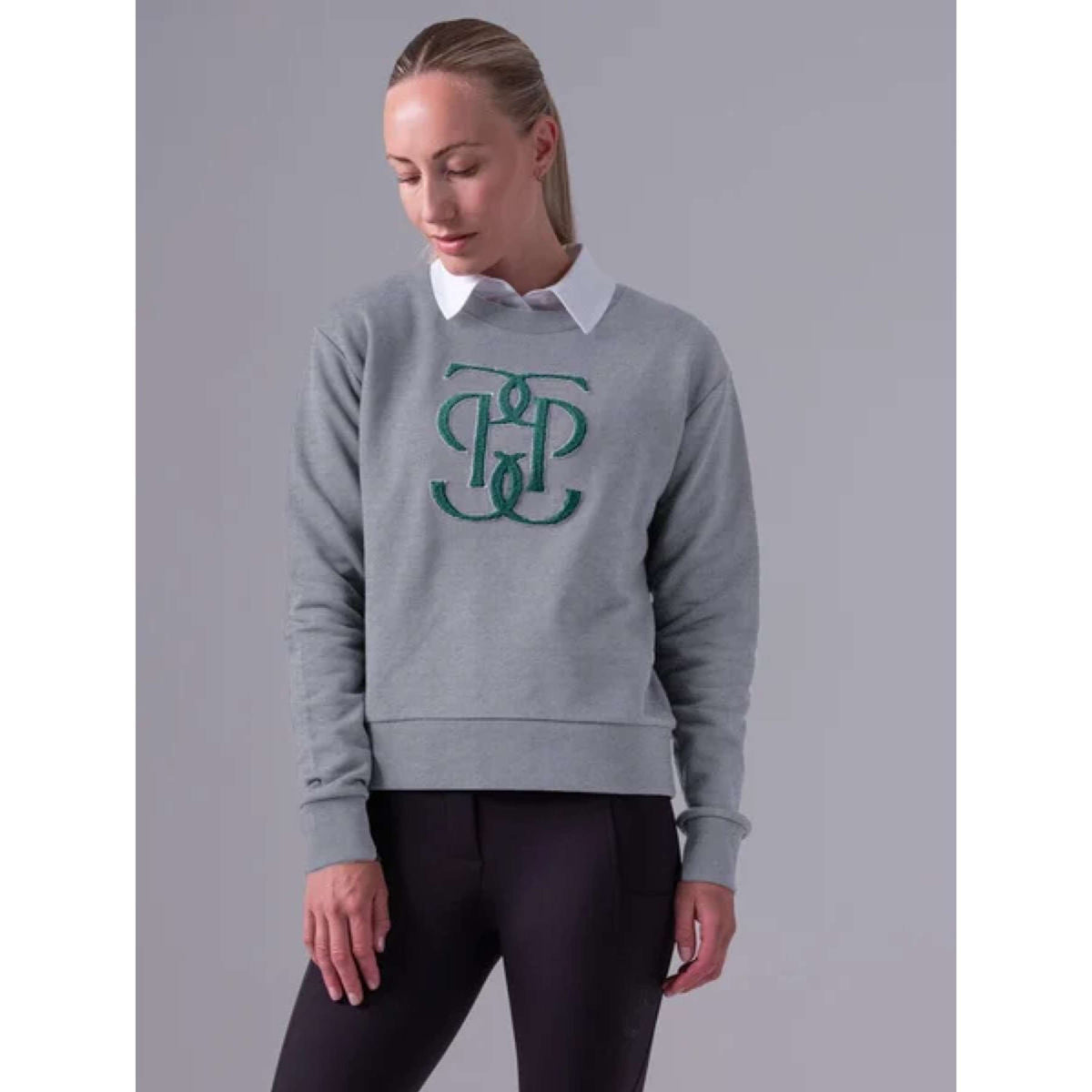 PS of Sweden Sweatshirt Karla Monogram Grau Melange