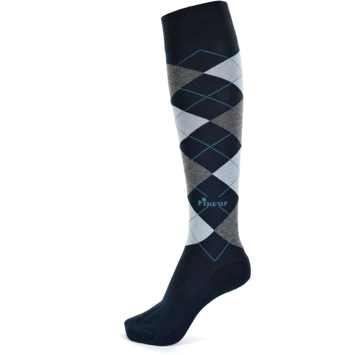 Pikeur Socken Navy/Grau Dots