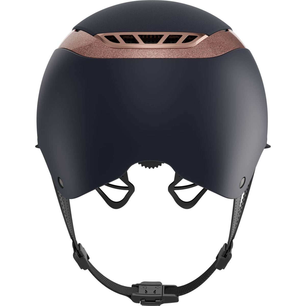 Pikeur X Abus Reithelm AirLuxe SUPREME L.V. Nachtblau/Roségold