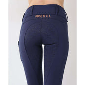 Rebel Pull On Reitleggings Bid-Chain Full Grip Navy