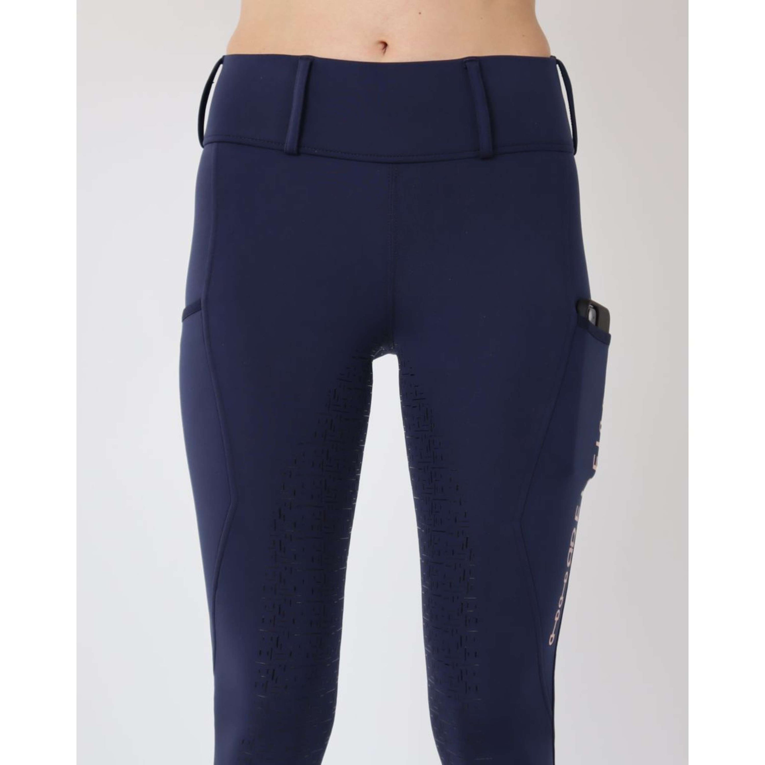 Rebel Pull On Reitleggings Bid-Chain Full Grip Navy