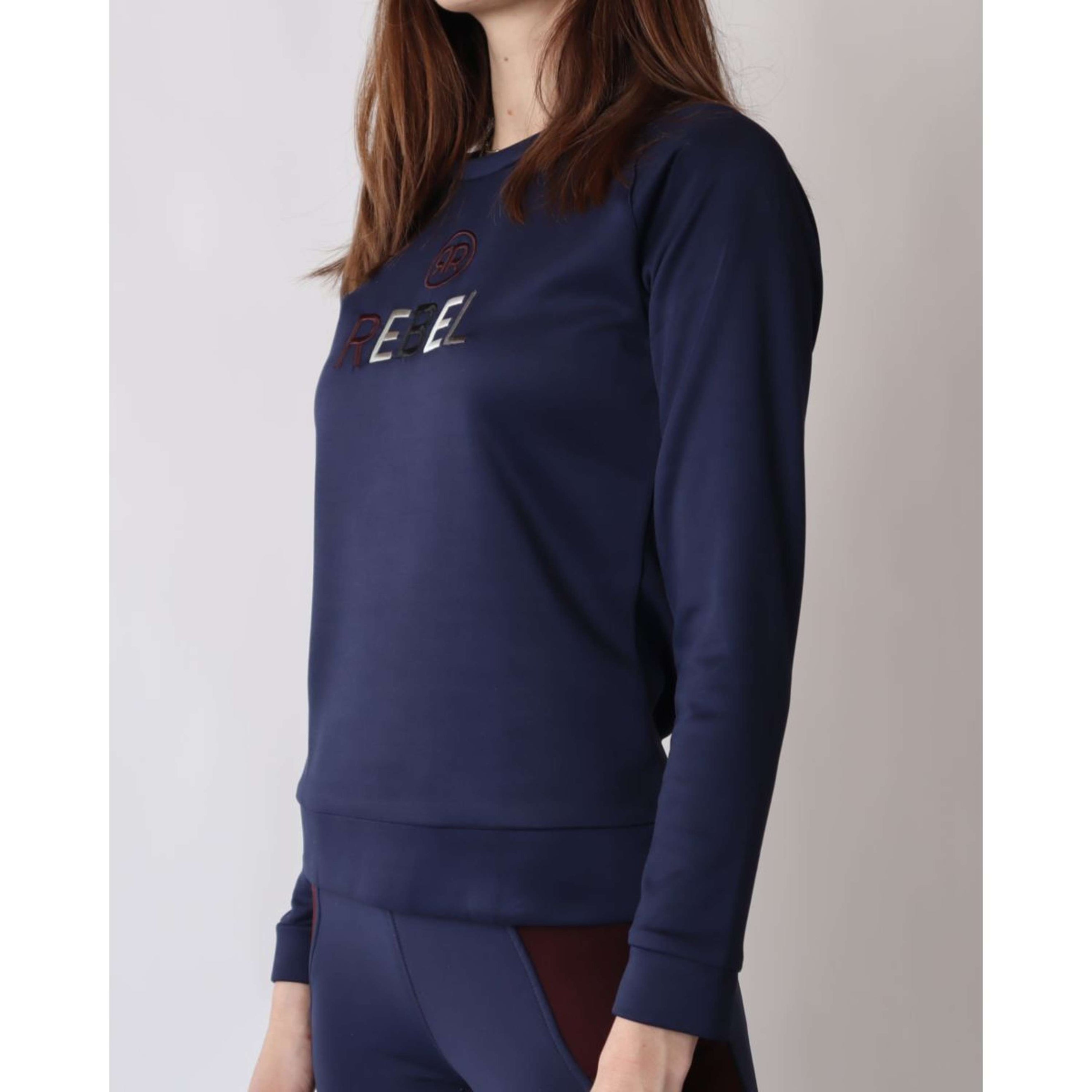 Rebel Sweater Functional Mehrfarbiges Logo Navy