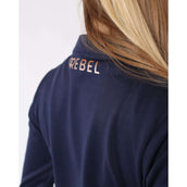 Rebel Jacke Bid-Chain Roségoldenes Logo Navy