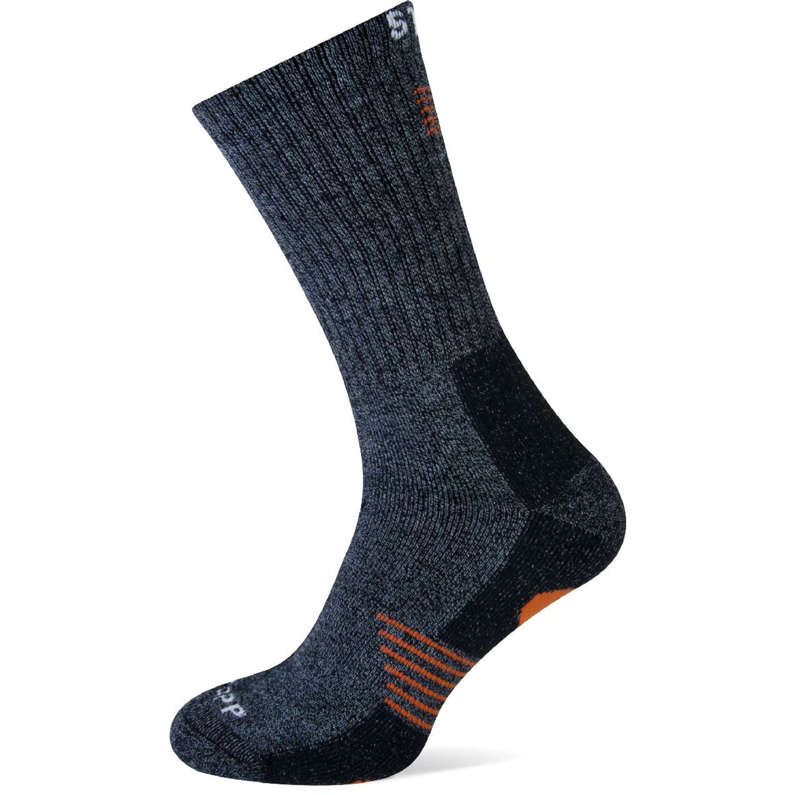 Stapp Techno Socken Bamboo Grau/Orange Stapp Techno Socken Bamboo Grau/Orange