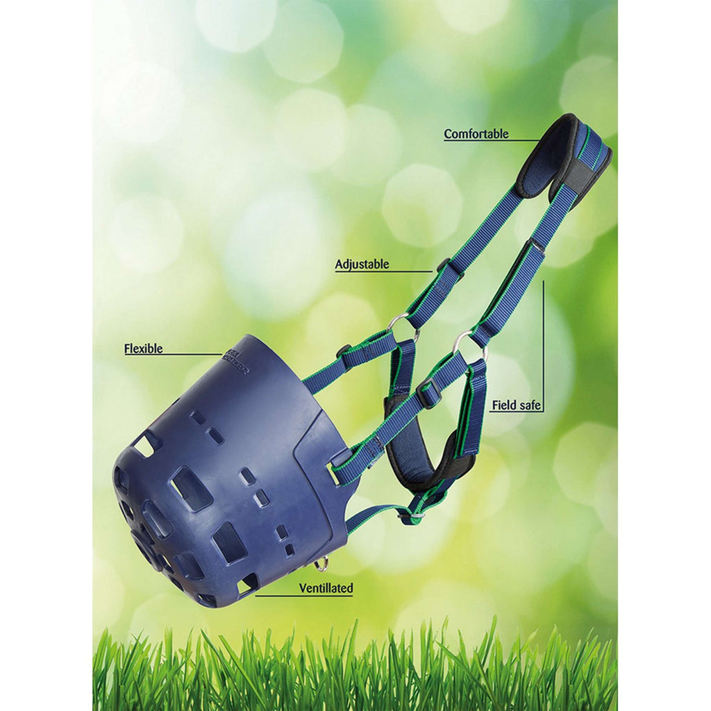 Flexi-Grazer by Shires Grasmaske Dunkelblau