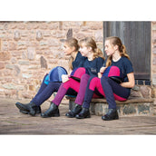 Wessex by Shires Jodhpur Reithose Girls Schwarz/Lila