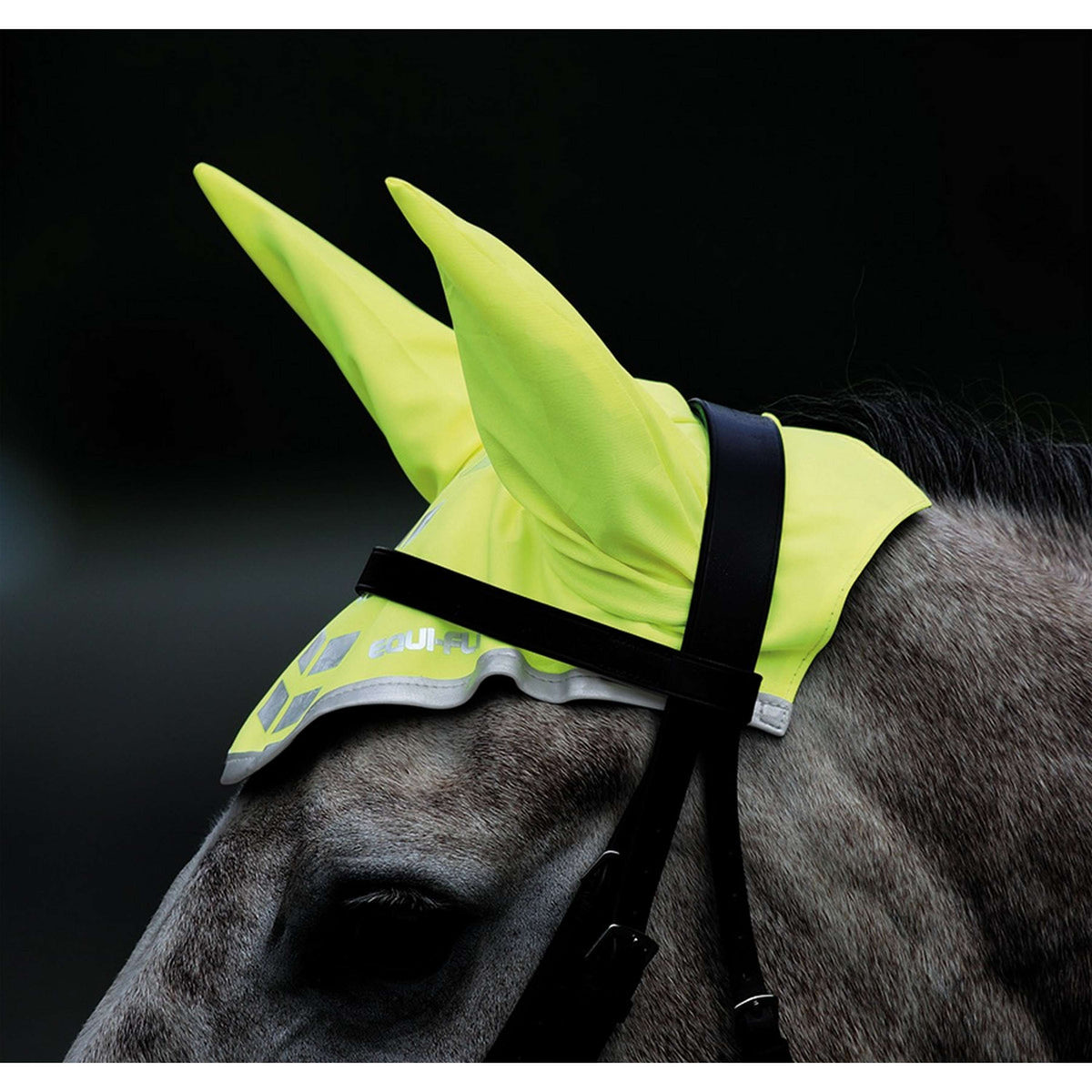 Equi-Flector by Shires Fliegenhaube Reflektierend Fluor Gelb