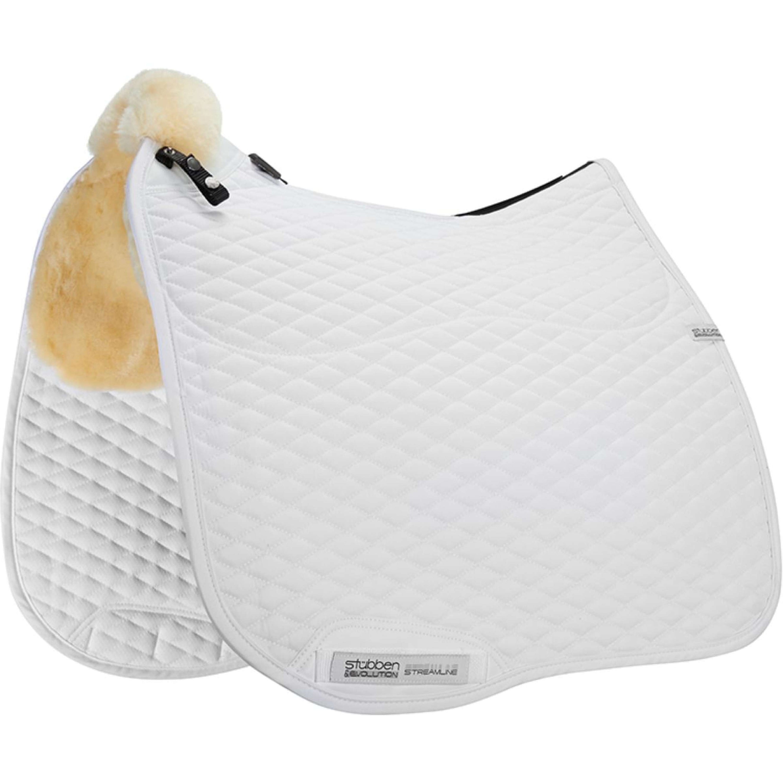Stübben Schabracke Streamline Lammfell Weiß Stübben Schabracke Streamline Lammfell Weiß