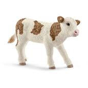 Schleich Figur Farm World Fleckvieh-Kalb Braun/Weiß