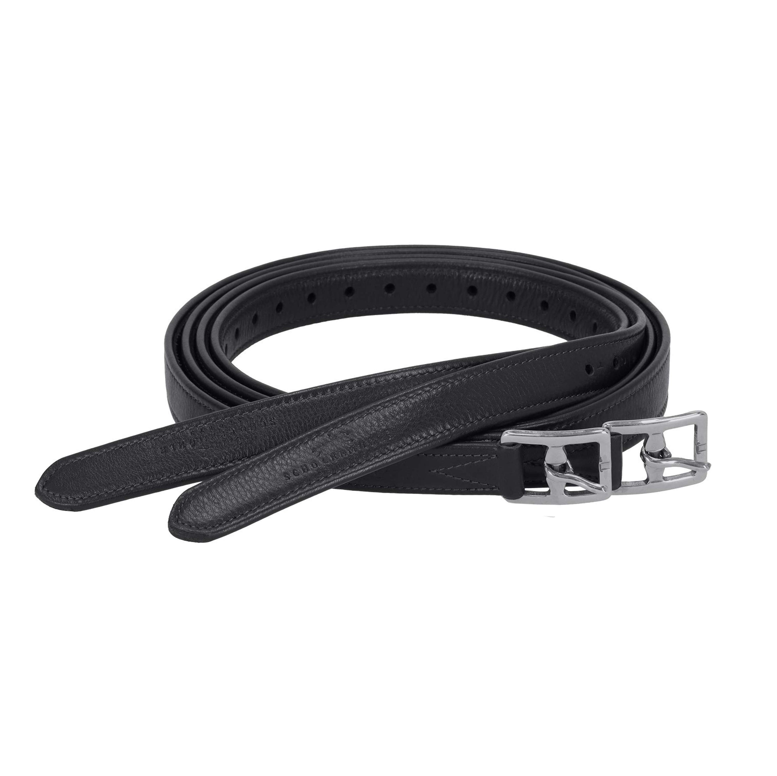 Schockemöhle Steigbügelriemen Colorado Soft Schwarz/Silber