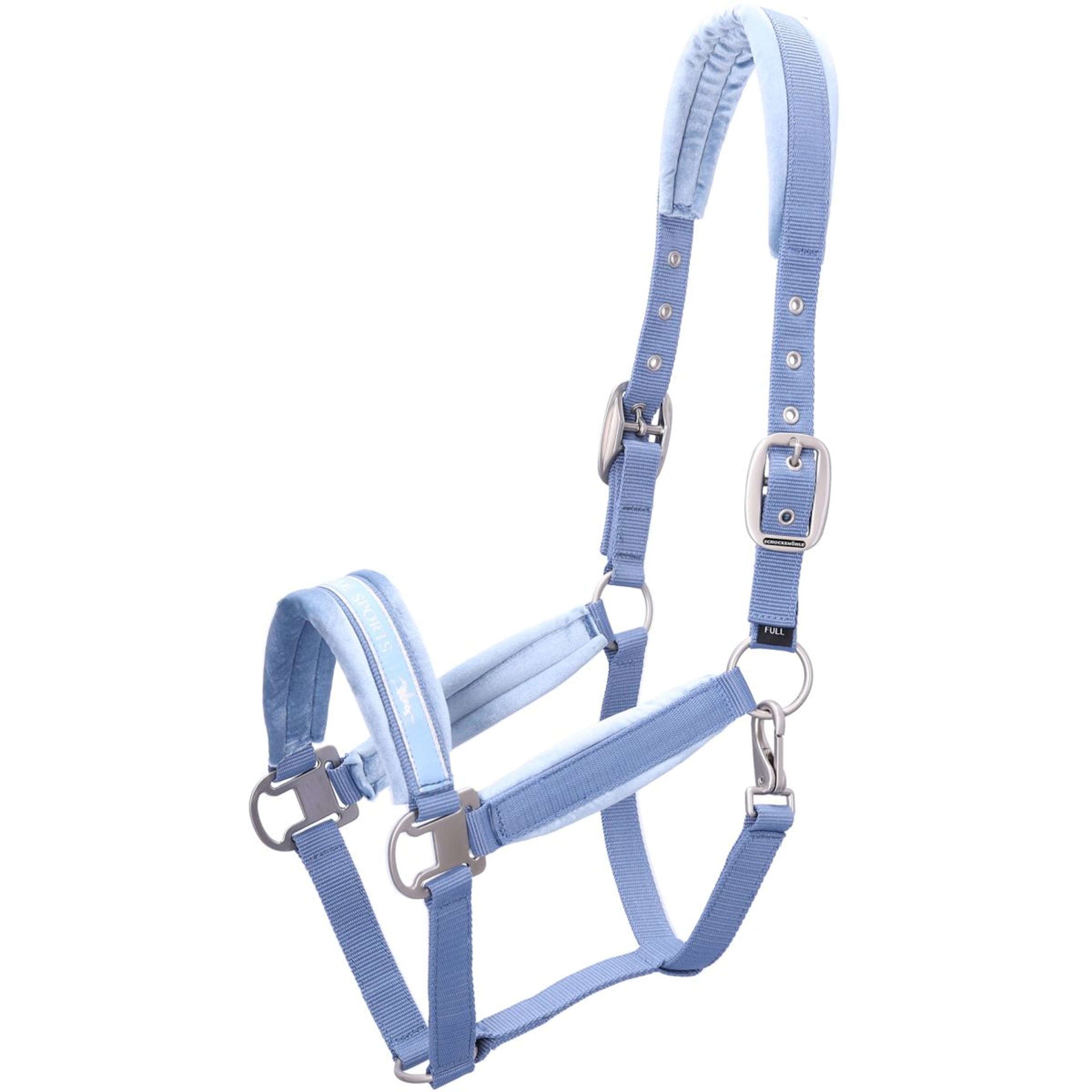 Schockemöhle Halfter SP Soft Velvet Style Milky Blau
