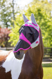 Shires Fliegenmaske Air Motion mit Ohren und Nase Rosa