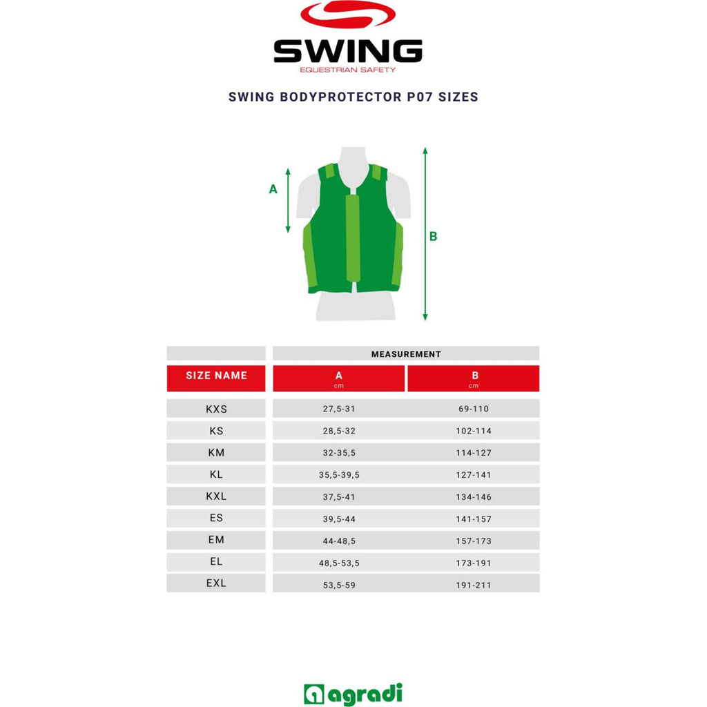 Swing Rückenprotector P07 Schwarz