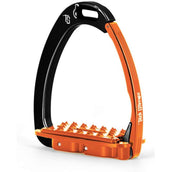 Tech Stirrups Steigbügel Venice Sloped EVO Schwarz/Orange