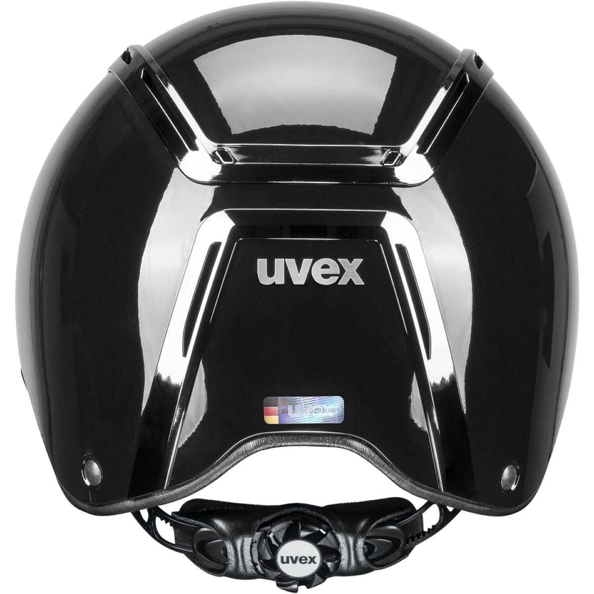 Uvex Reithelm Exxeed Shiny Chrome Schwarz