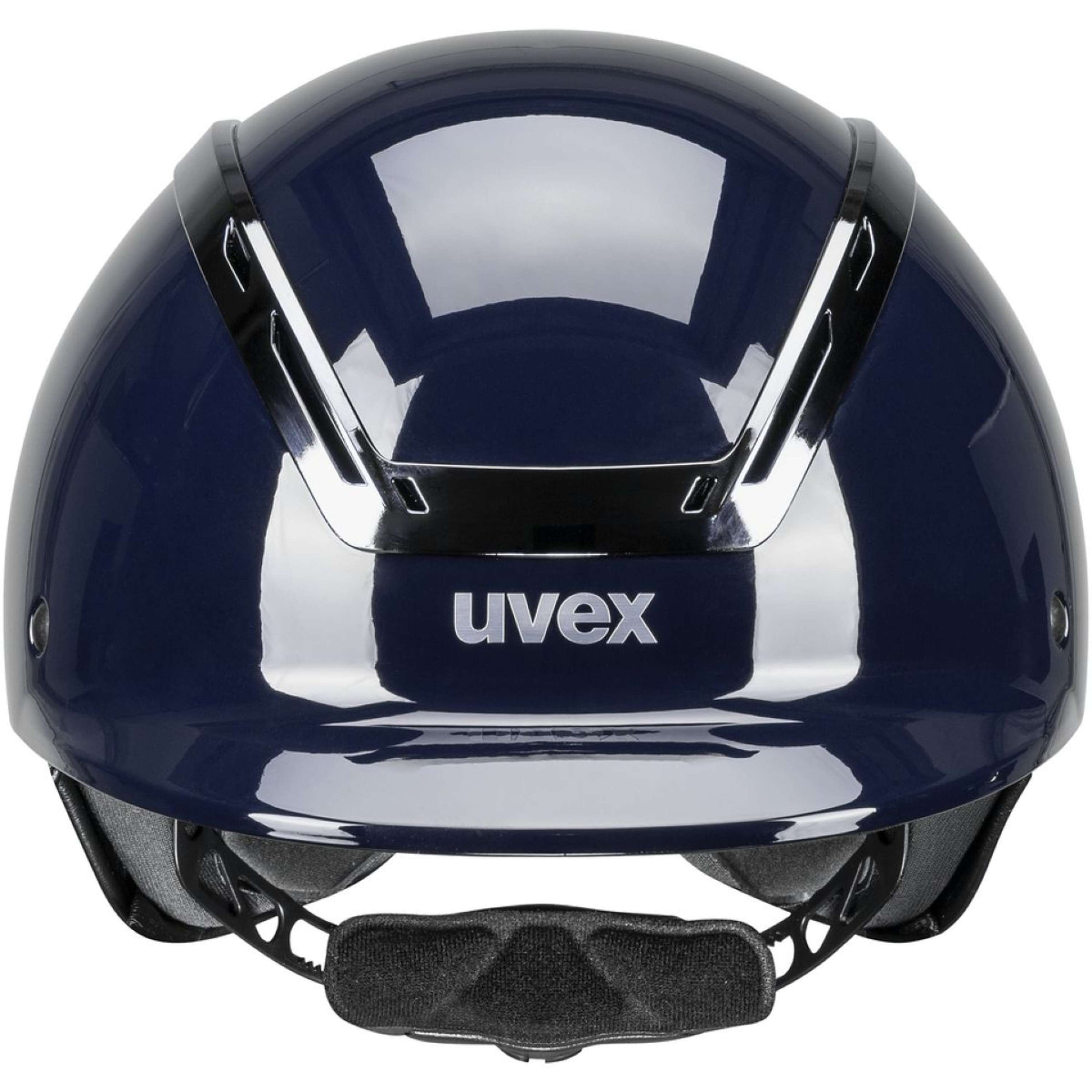 Uvex Reithelm Exxeed Shiny Chrome Navy Uvex Reithelm Exxeed Shiny Chrome Navy